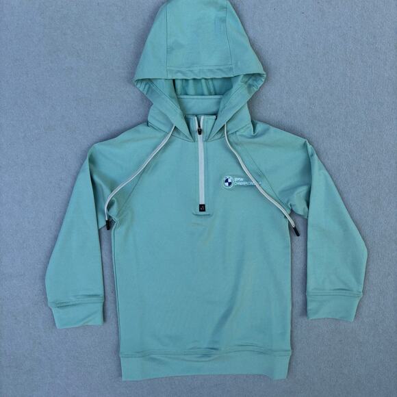 NWT Swannies VanDyke hoodie Junior XS 6/7 Marine heather BMW Championship - Picture 4 of 7